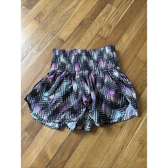 FP Movement The Way Home Smocked High Rise Running Shorts Free People Size L - Picture 1 of 5